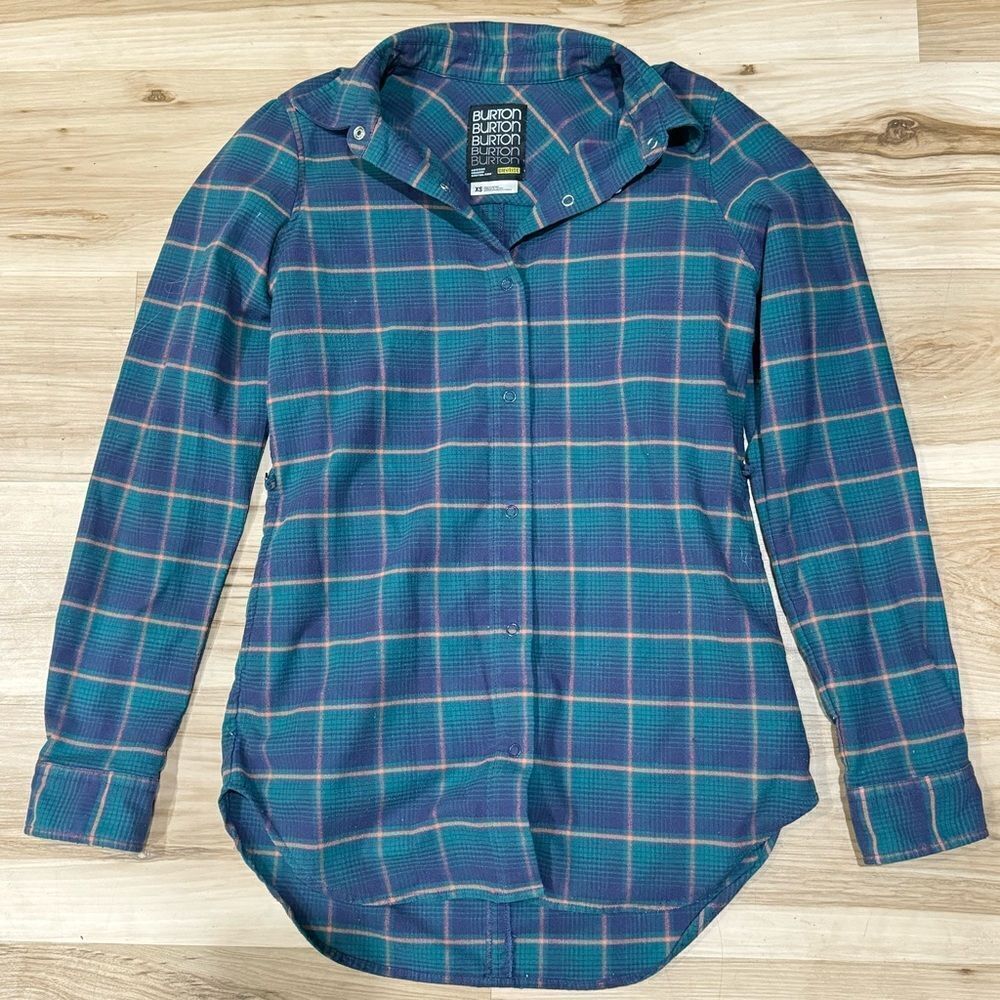 Burton Dry Ride Plaid Button Up Thick Shirt Women’s XS